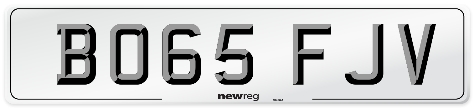 BO65 FJV Number Plate from New Reg